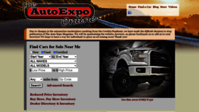 What Theautoexpo.com website looked like in 2021 (3 years ago)