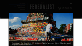 What Thefederalist.com website looked like in 2021 (3 years ago)