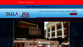 What Talladega.edu website looked like in 2021 (4 years ago)