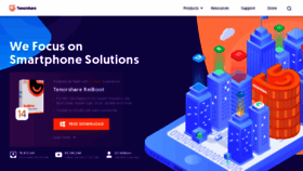 What Tenorshare.com website looked like in 2021 (4 years ago)