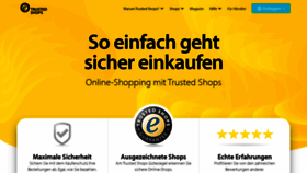 What Trustedshops.de website looked like in 2021 (3 years ago)