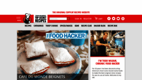 What Topsecretrecipes.com website looked like in 2021 (3 years ago)