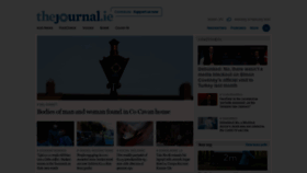 What Thejournal.ie website looked like in 2021 (3 years ago)