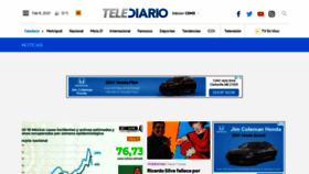 What Telediario.mx website looked like in 2021 (3 years ago)