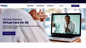 What Teladochealth.com website looked like in 2021 (3 years ago)