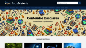 What Todamateria.com.br website looked like in 2021 (3 years ago)