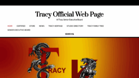 What Tracykarate.com website looked like in 2021 (3 years ago)