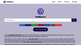 What Theflixer.tv website looked like in 2021 (3 years ago)