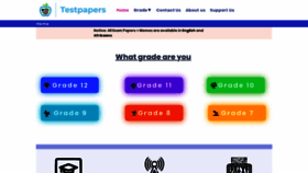 What Testpapers.co.za website looked like in 2021 (3 years ago)