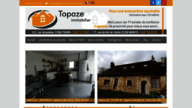 What Topaze-immobilier.com website looked like in 2021 (3 years ago)