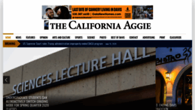 What Theaggie.org website looked like in 2021 (3 years ago)