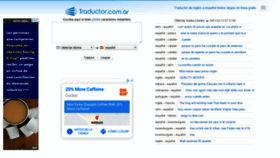 What Traductor.com.ar website looked like in 2021 (3 years ago)