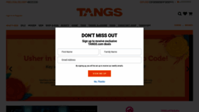 What Tangs.com website looked like in 2021 (3 years ago)