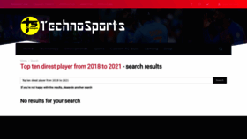 What Technosports.co.in website looked like in 2021 (3 years ago)