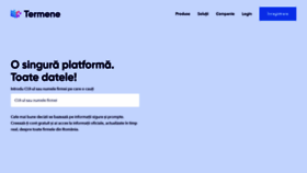 What Termene.ro website looked like in 2021 (3 years ago)