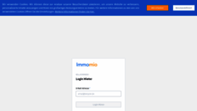 What Tenant.immomio.com website looked like in 2021 (3 years ago)