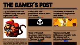 What Thegamerspost.com website looked like in 2021 (3 years ago)