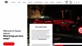 What Toyota.ie website looked like in 2021 (3 years ago)