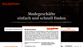 What Thelabelfinder.de website looked like in 2021 (3 years ago)