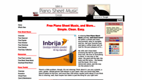 What Take-a-piano-sheet-music-break.com website looked like in 2021 (3 years ago)