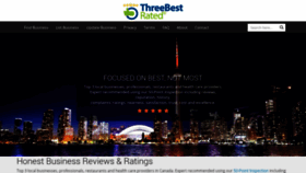 What Threebestrated.ca website looked like in 2021 (3 years ago)