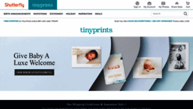 What Tinyprints.com website looked like in 2021 (3 years ago)