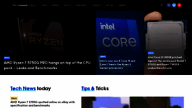 What Technewstoday.com website looked like in 2021 (3 years ago)