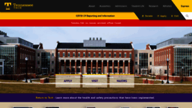 What Tntech.edu website looked like in 2021 (3 years ago)