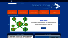 What Trainerslibrary.com website looked like in 2021 (3 years ago)
