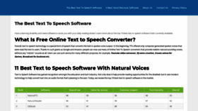 What Texttospeechmp3.com website looked like in 2021 (3 years ago)