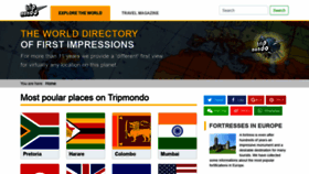 What Tripmondo.com website looked like in 2021 (3 years ago)
