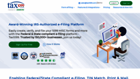 What Tax1099.com website looked like in 2021 (3 years ago)