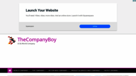 What Thecompanyboy.com website looked like in 2021 (3 years ago)