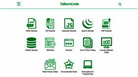 What Talkerscode.com website looked like in 2021 (3 years ago)