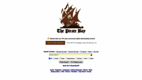 What Thepirate-bay.org website looked like in 2021 (3 years ago)