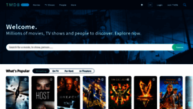 What Tmdb.org website looked like in 2021 (5 years ago)