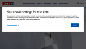 What Tesa.com website looked like in 2021 (3 years ago)