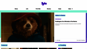 What Tyla.com website looked like in 2021 (4 years ago)