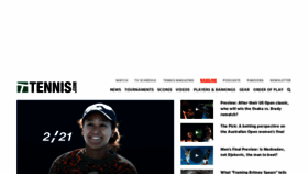 What Tennis.com website looked like in 2021 (3 years ago)