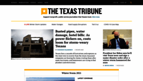 What Texastribune.org website looked like in 2021 (3 years ago)