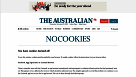 What Theaustralian.com.au website looked like in 2021 (3 years ago)