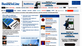 What Thehindubusinessline.com website looked like in 2021 (3 years ago)