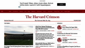 What Thecrimson.com website looked like in 2021 (3 years ago)