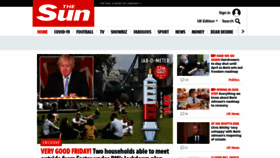 What Thesun.co.uk website looked like in 2021 (3 years ago)