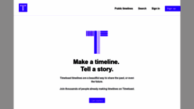 What Timetoast.com website looked like in 2021 (3 years ago)