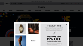 What Timex.com website looked like in 2021 (3 years ago)