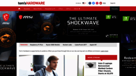 What Tomshardware.com website looked like in 2021 (3 years ago)