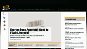 What Tribalfootball.com website looked like in 2021 (3 years ago)