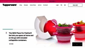 What Tupperware.com website looked like in 2021 (3 years ago)