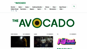 What The-avocado.org website looked like in 2021 (4 years ago)